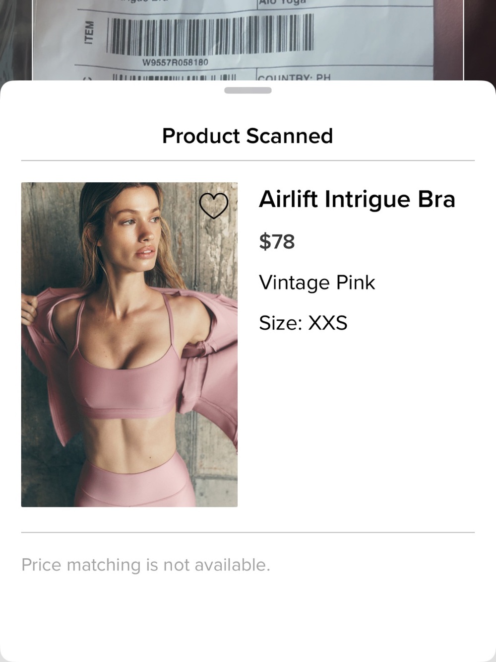 ALO Yoga Airlift Intrigue Bra - Vintage Pink